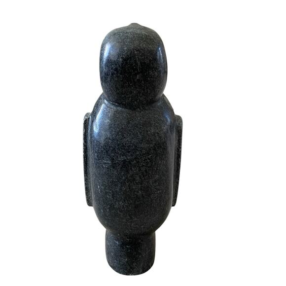 Becki Owens Marble Penguin Figurine 8in Black & White New - Picture 6 of 15